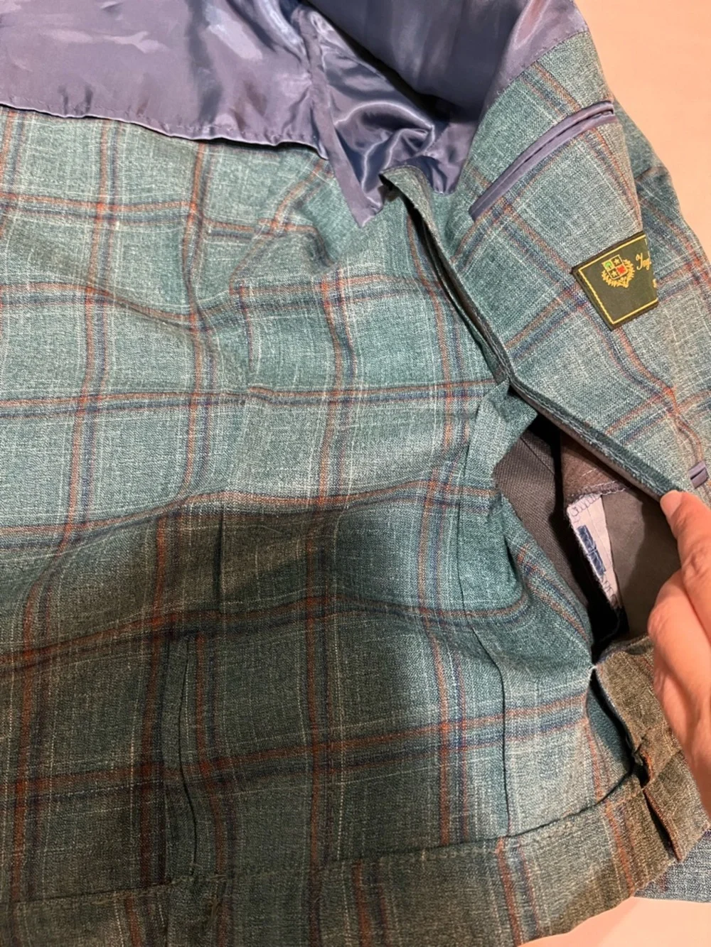 Saks Fifth Avenue x Loro Piana Tailored Cropped Silk/Wool/Linen Blazer READ DESC